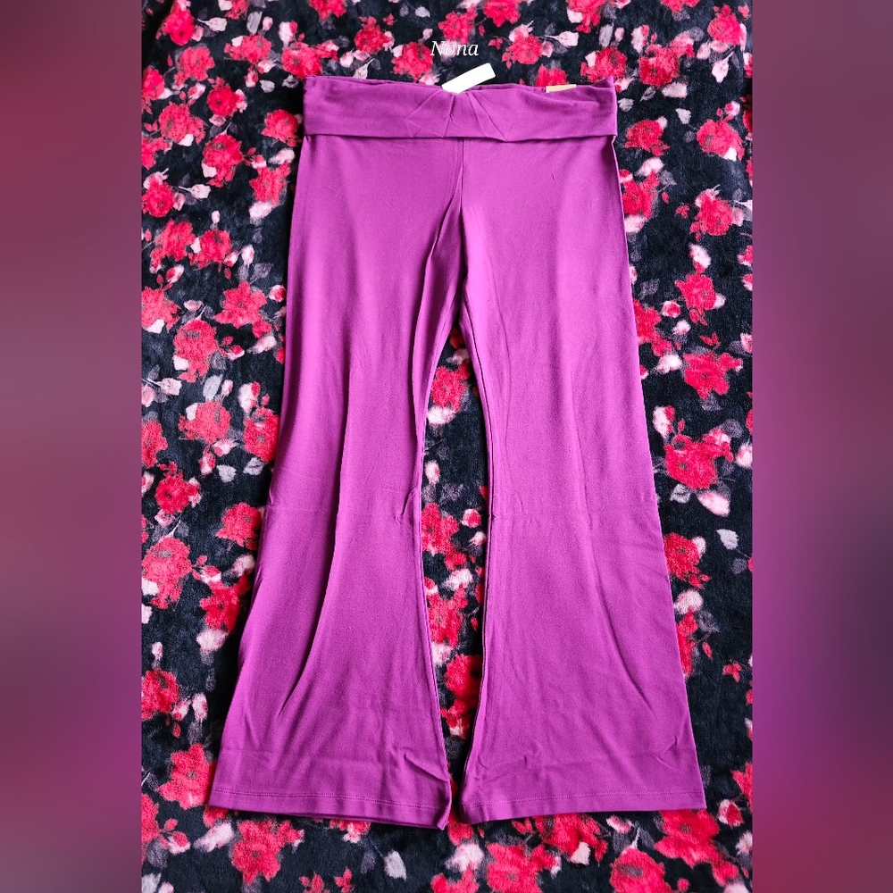 PINK VS Foldover Cotton Flare Legging size XXL NWT - Picture 4 of 9